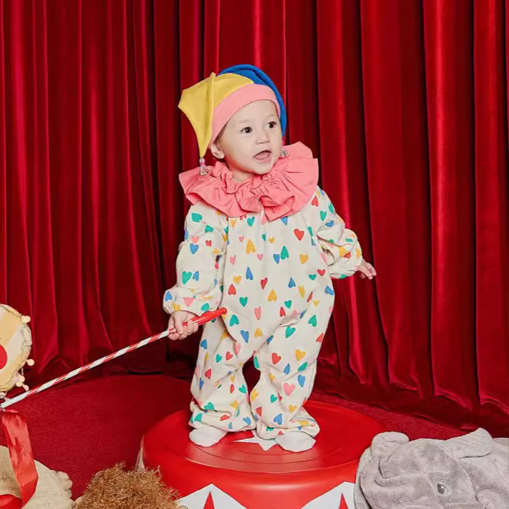 2024 Christmas Newborn Baby Harry  Circus Clown Clothes Halloween Style Suits Rompers Kids Jumpsuit Pants