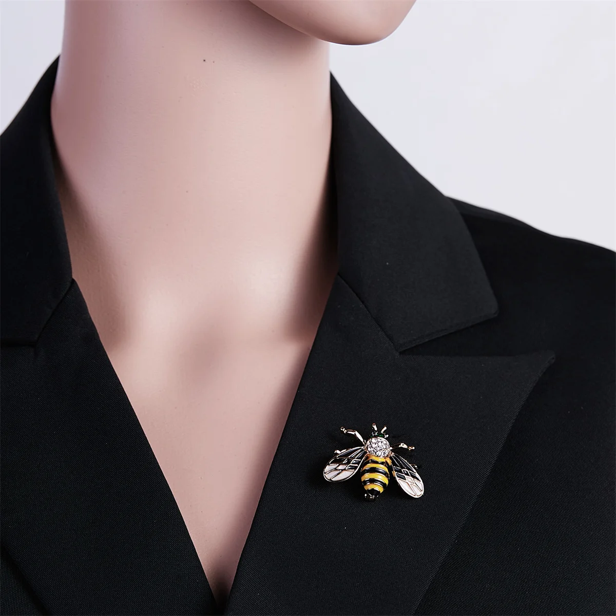 Kristall Kleine Biene Broschen Für Frauen Exquisite Vintage Strass Insekt Biene Anstecknadeln Tier Abzeichen Vielseitig Schmuck Geschenk – Detail 12