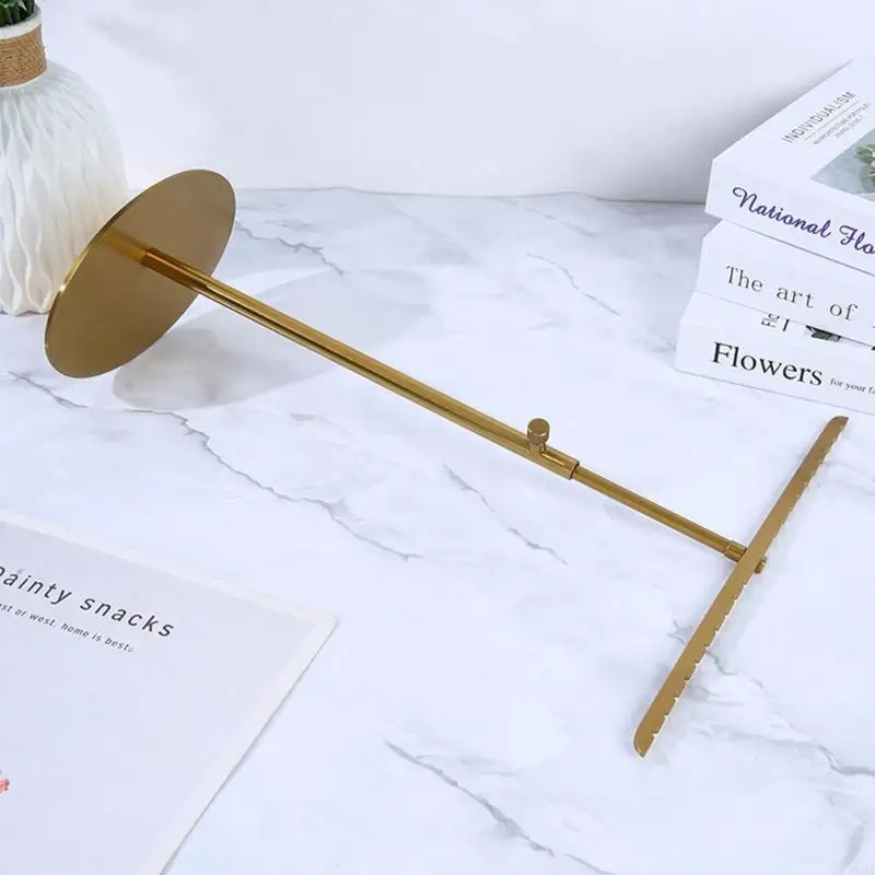 برج عرض حلق معدني أنيق، أرفف قابلة للتعديل لتنظيم المجوهرات 964A #3