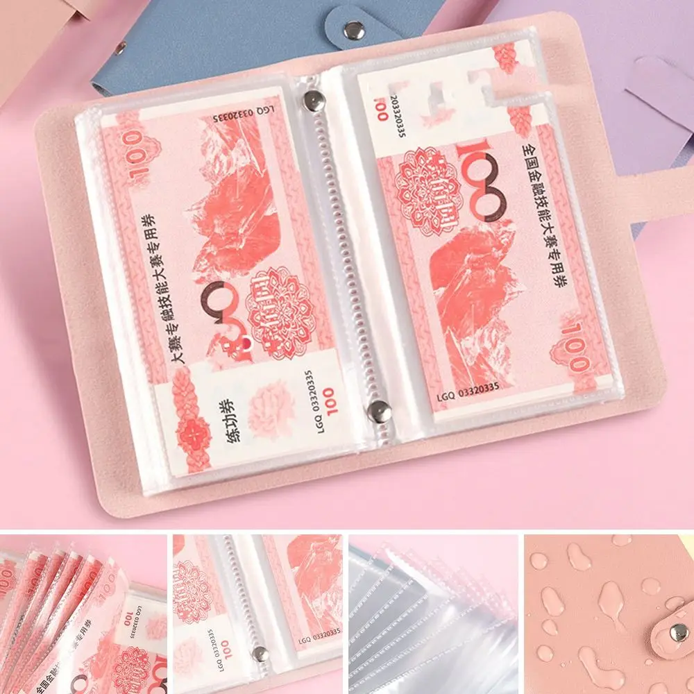 

Save Money 100 Envelopes Money Saving Challeng PU Waterproof Savings Challenges Sheets Reusable Large Capacity