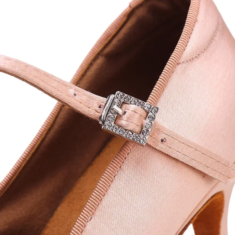 Erwachsene hochhackige moderne Laitn Tanzschuhe professionelle nationale Standard Tanzpraxis Frauen Walzer Tanzschuhe Flamenco w3