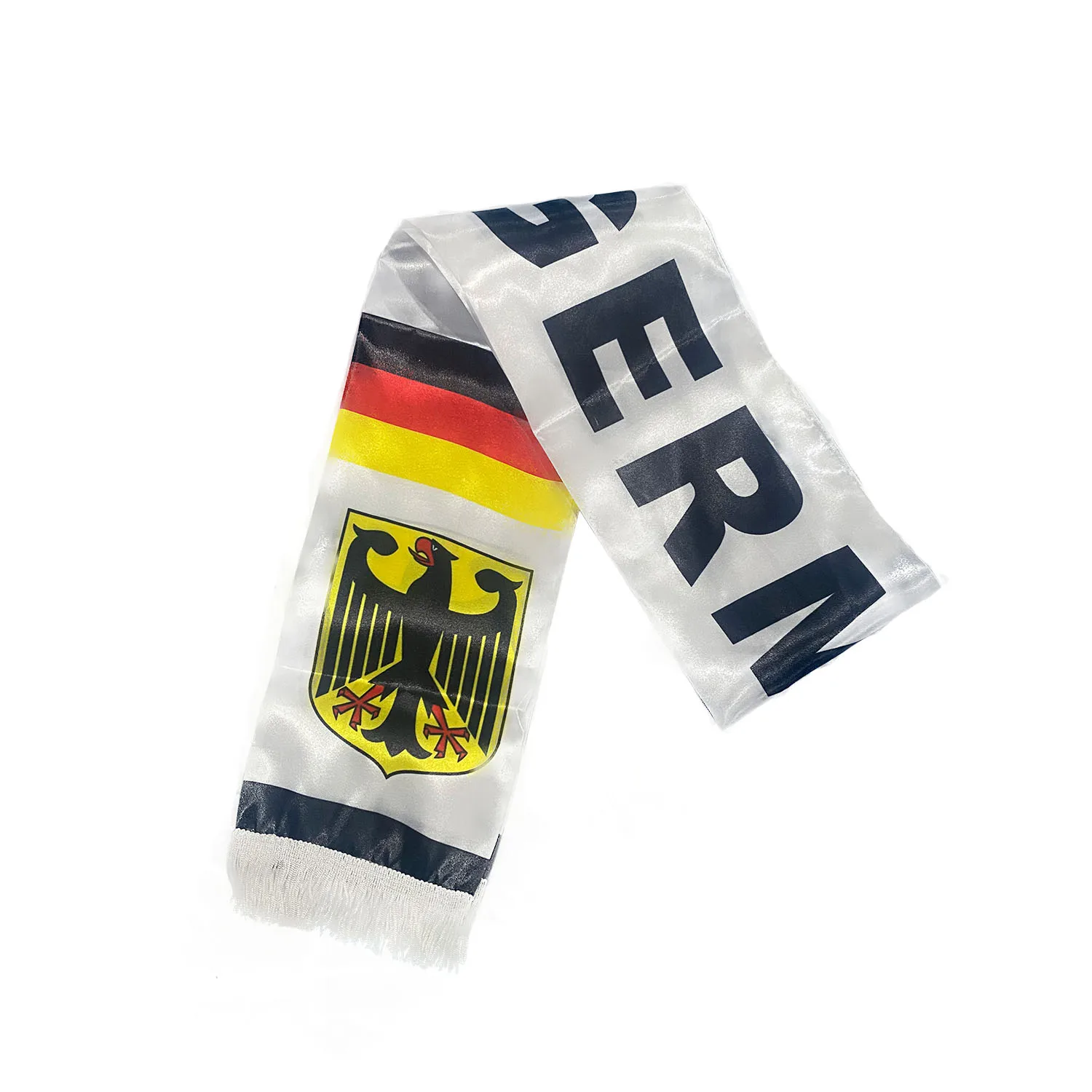 15x150cm Double Side Printing Satin Football Soccer Fans Germany Scarf flags banner