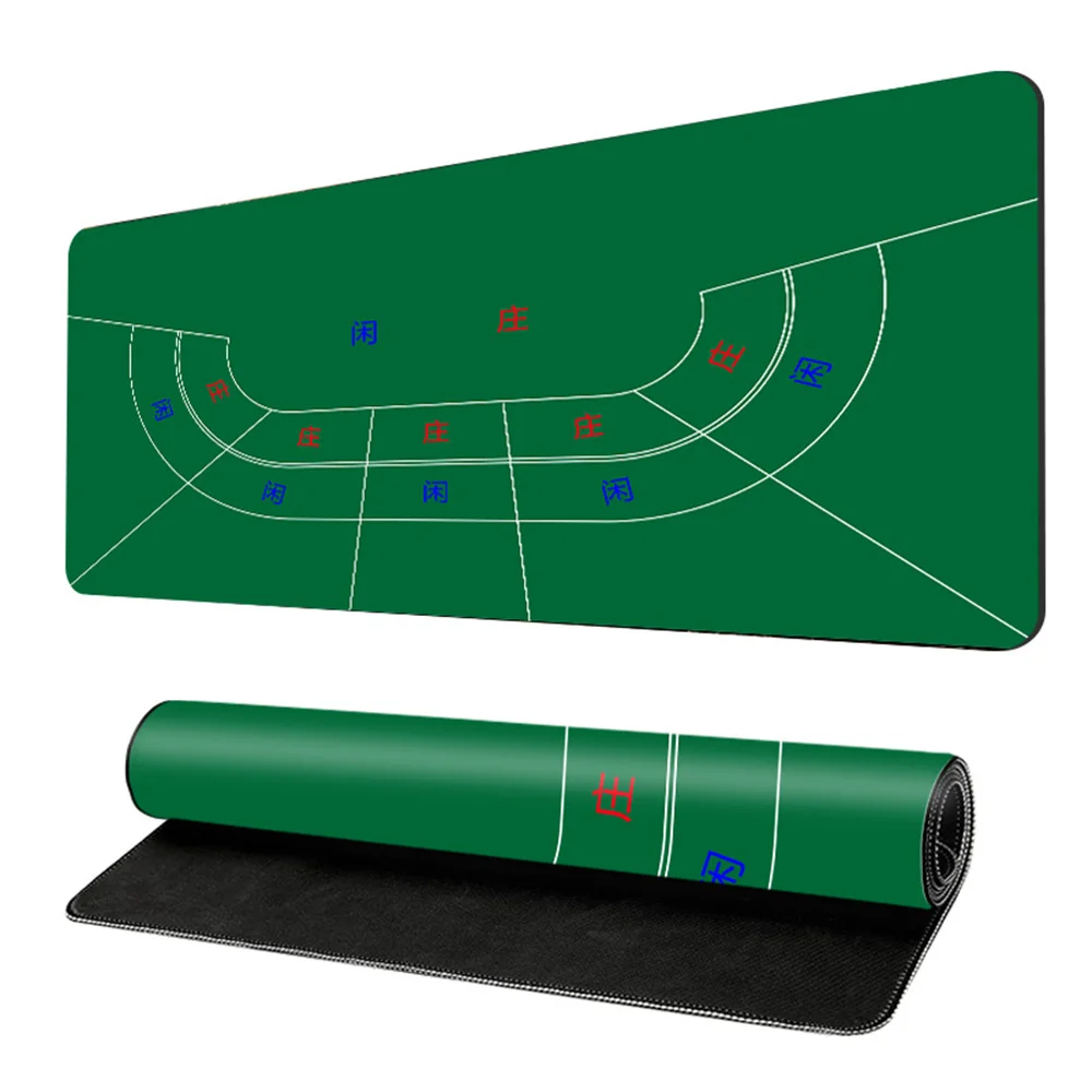 

Rubber Game Mat Professional Texas Hold'em Blackjack Baccarat Roulette Poker Table Cover for Casino Party Bar Board