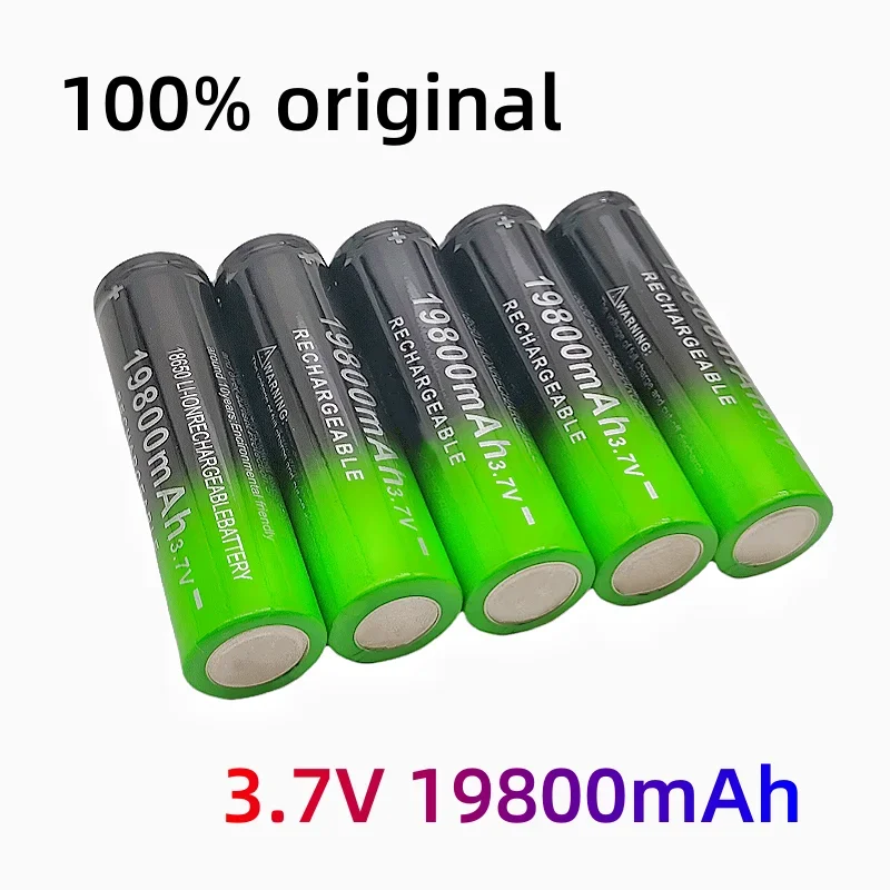 New 18650 Lithium Batteries Flashlight 18650 Rechargeable-Battery lpega 3.7V 19800Mah for Flashlight + USB charger