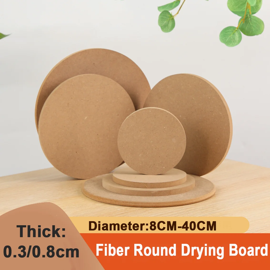 8-40CM Pottery Drying Board DIY Clay Pottery Wheel Bat Drying Ceramic Fiberboard Sculpture Pottery Turntable Dry Tray Clay Tool