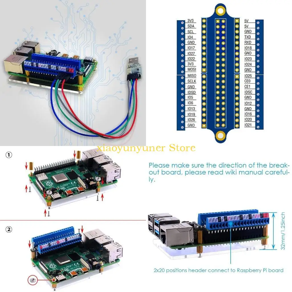 

P9JB GPIO Controller Terminal Adapter Expansion Board for Nano IO Shield Simple Extension Plate