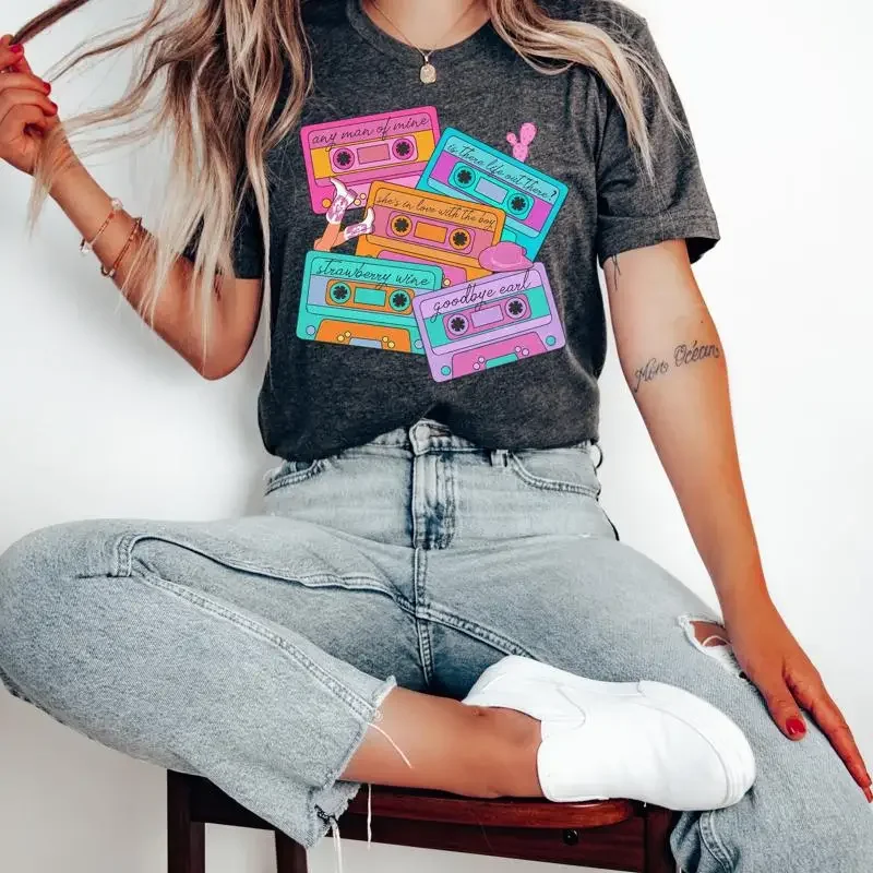 90S Country Cassette Tapes T Shirt Music Mixtapes Western Retro
