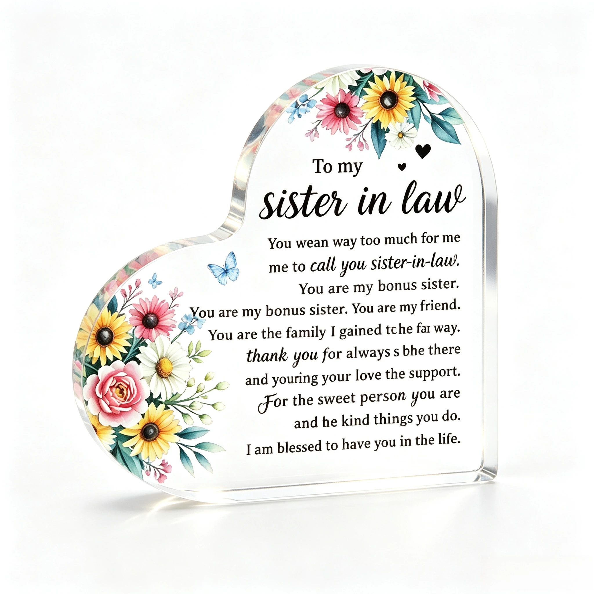 Desk Name Plate - Einzigartiges Geschenk für die Schwägerin –