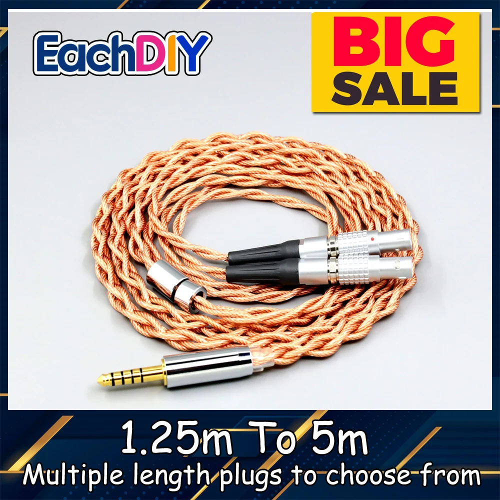 

Graphene 7N OCC Shielding Coaxial Mixed Earphone Cable For Focal Utopia Fidelity Circumaural Headphone 4 core 1.8mm LN007778