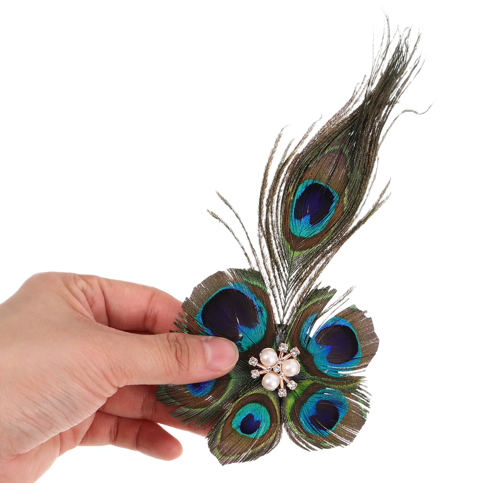 

Винтажная заколка для волос в стиле ретро с павлином, этнические заколки для женщин, элегантные декоративные аксессуары для волос для вечеринок и свадеб