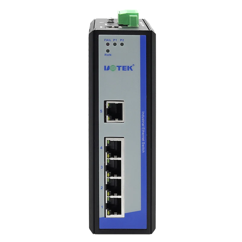 UOTEK 5-Port Full Gigabit Managed Ethernet Switch Support IGMP Snooping Filter Multicast Packets UT-62005G-5GT-MNF