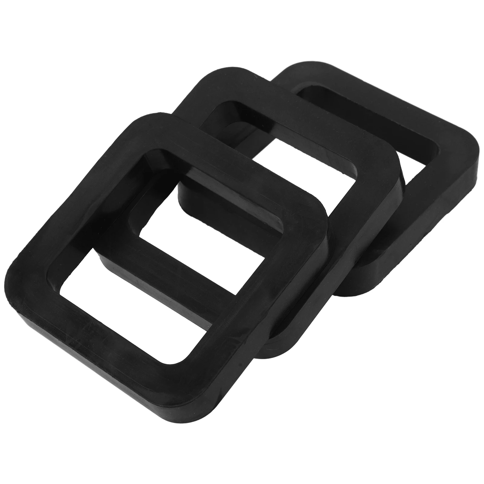 

3pcs Trailer Hitch Noise Reduction Pads 2 Inch Receiver Black Rubber Cushions Durable Vibration Absorbing Easy Installation
