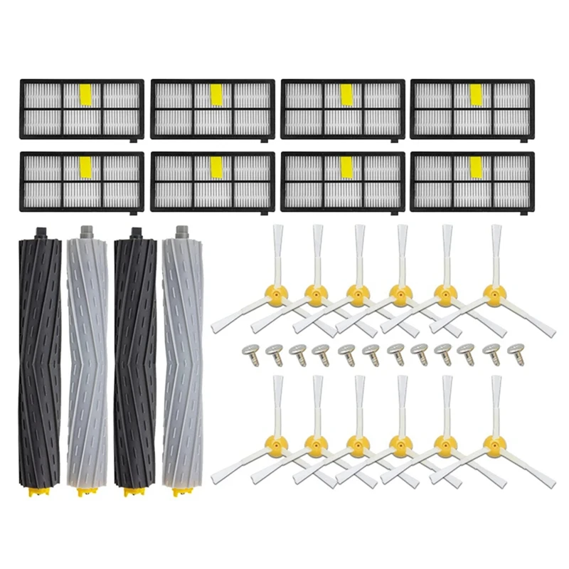 A44F-For Irobot Roomba 800 900 Series 860 870 880 890 966 980 Vacuum Cleaner Parts Side Roller Brush Parts Hepa Filter