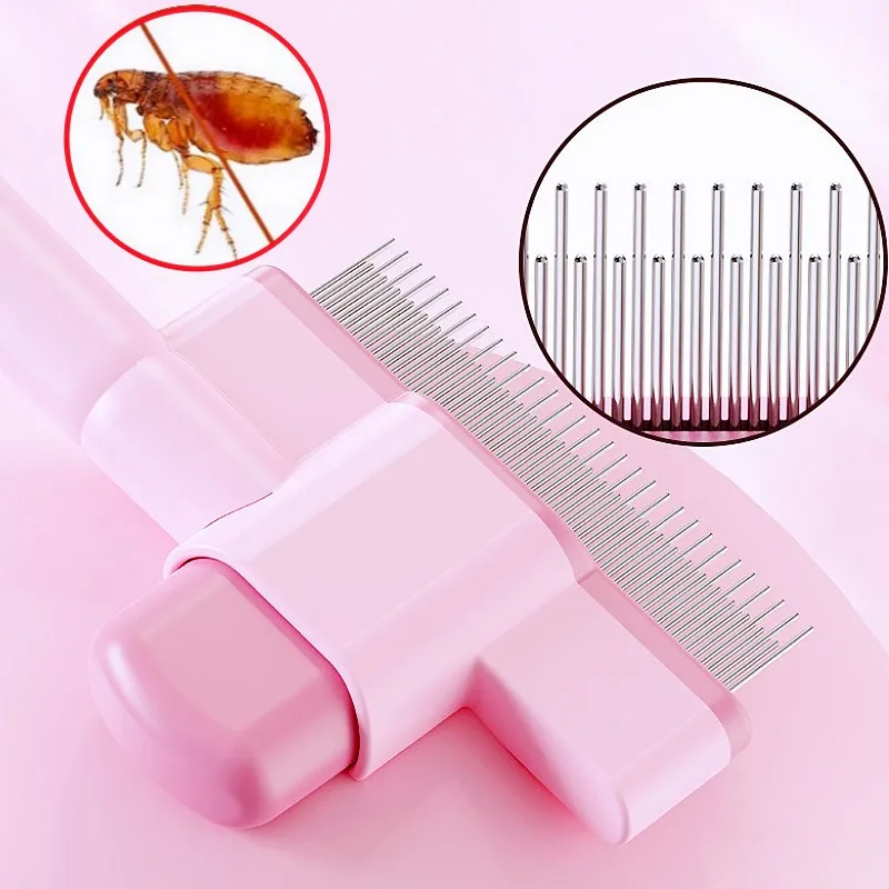 

Dog Comb Massage Cat Brush Pet Hair Remover Self-cleaning Dogs Brush Automatic Combs for Cat Hair Knot Opening Pet Grooming Comb