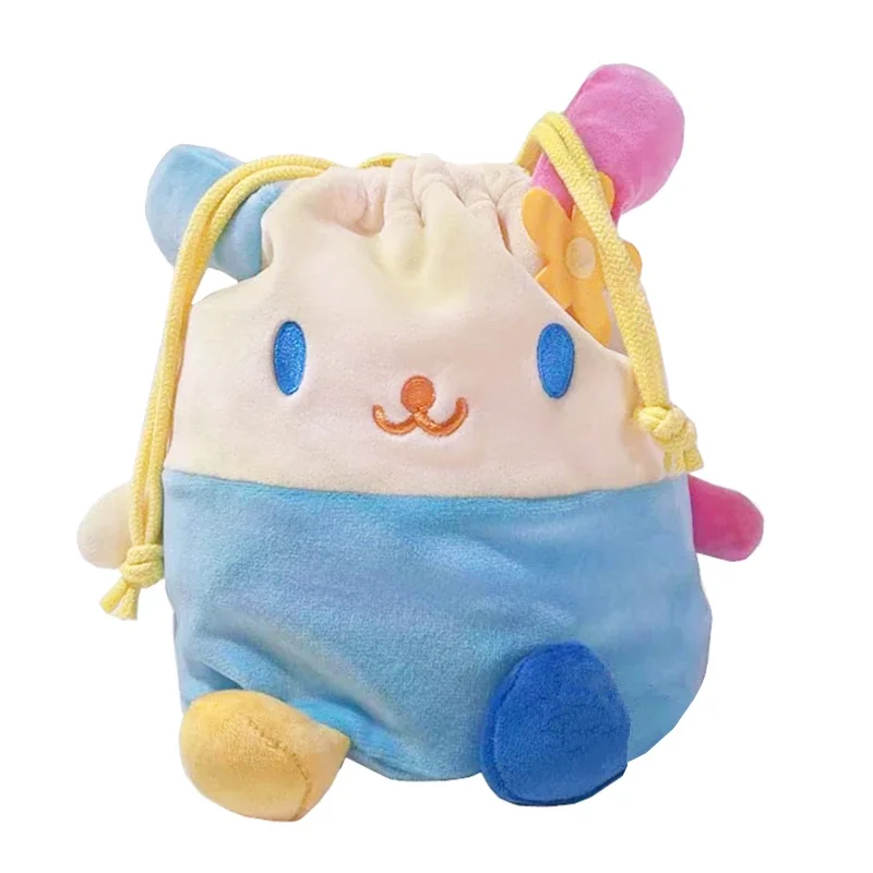 Usahana-Bolsa de felpa con cordón, bolso de almacenamiento Kawaii, organizador de viaje de dibujos animados