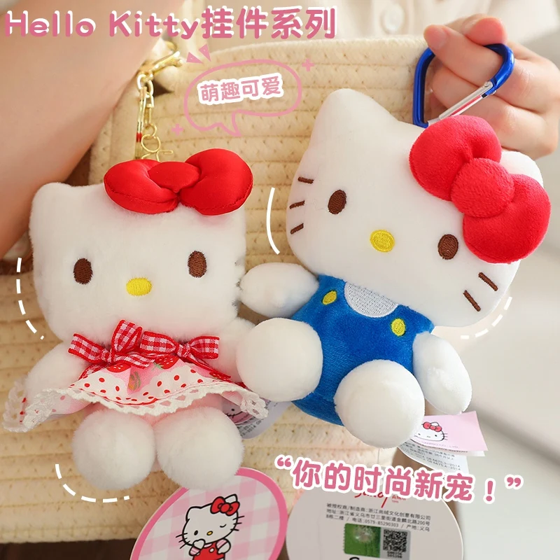 Sanrio Hello Kitty Pluche Meisje Sleutelhanger Hanger Kuromi Cinnamoroll Kids Hello Kitty Knuffels Meisje Sleutelhanger Rugzak Geschenken