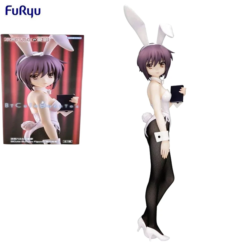 

Original In Stock FuRyu BiCute Bunnies Nagato Yuki Bunny Girl Desktop Cute Doll Anime Action Figure Toys Gift Model Collection