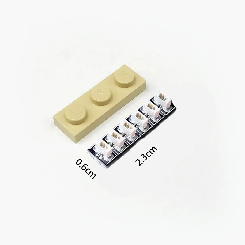 LED-Beleuchtungsset-Zubehör, 5 Stück 0,8 mm 2-Pin-Erweiterungsplatinen-Sockel, kompatibel mit MOC-Bausteinen, DIY-Modellspielzeug – Detail 2