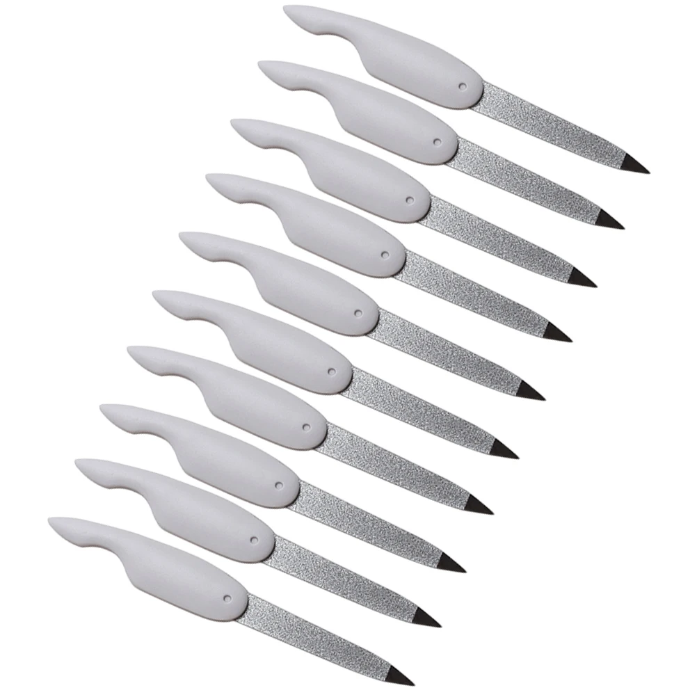 

10pcs Foldable Nail Files Double Sided Buffer Portable Practical Nail File Women Men Beauty Tools Premium Material