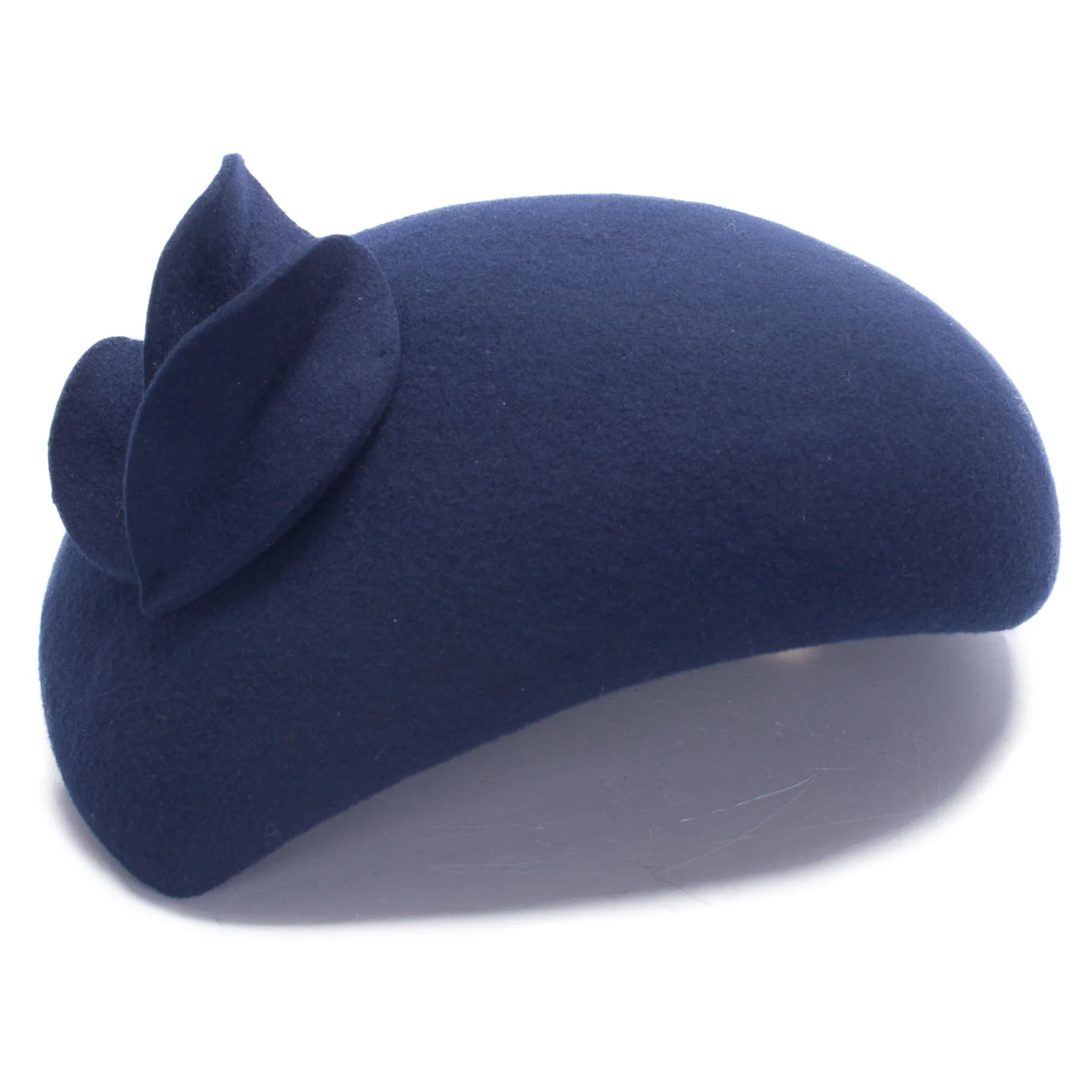 Lawliet  Teardrop Womens British style wool felt fascinator hat with flowers Tam Beret Casque Cocktail Hat A574