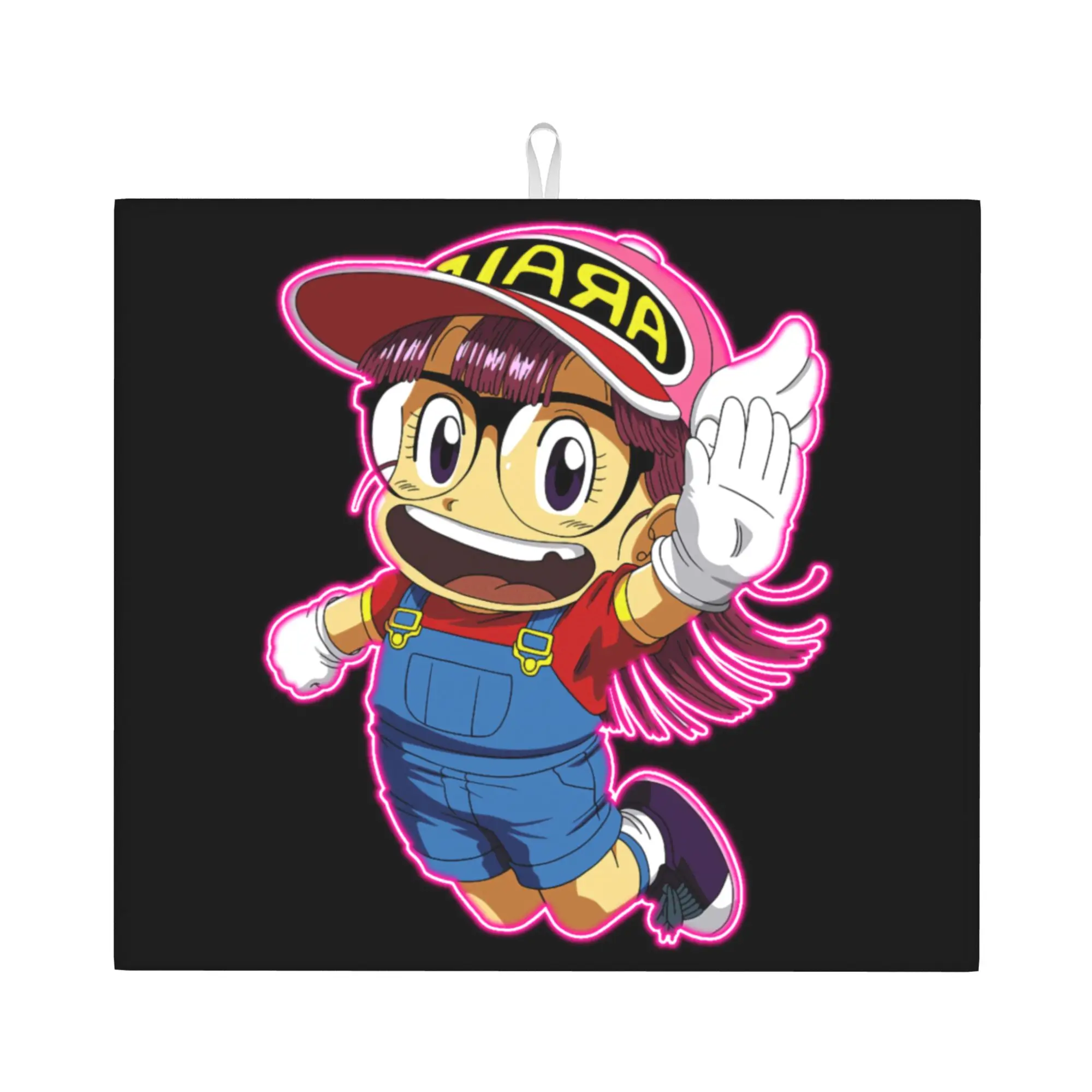 Arale Toss Dr Slump Non Slip Kitchen Counter Protector Mat Barware Tableware Reusable  Bathroom Drying Mat For Kitchen
