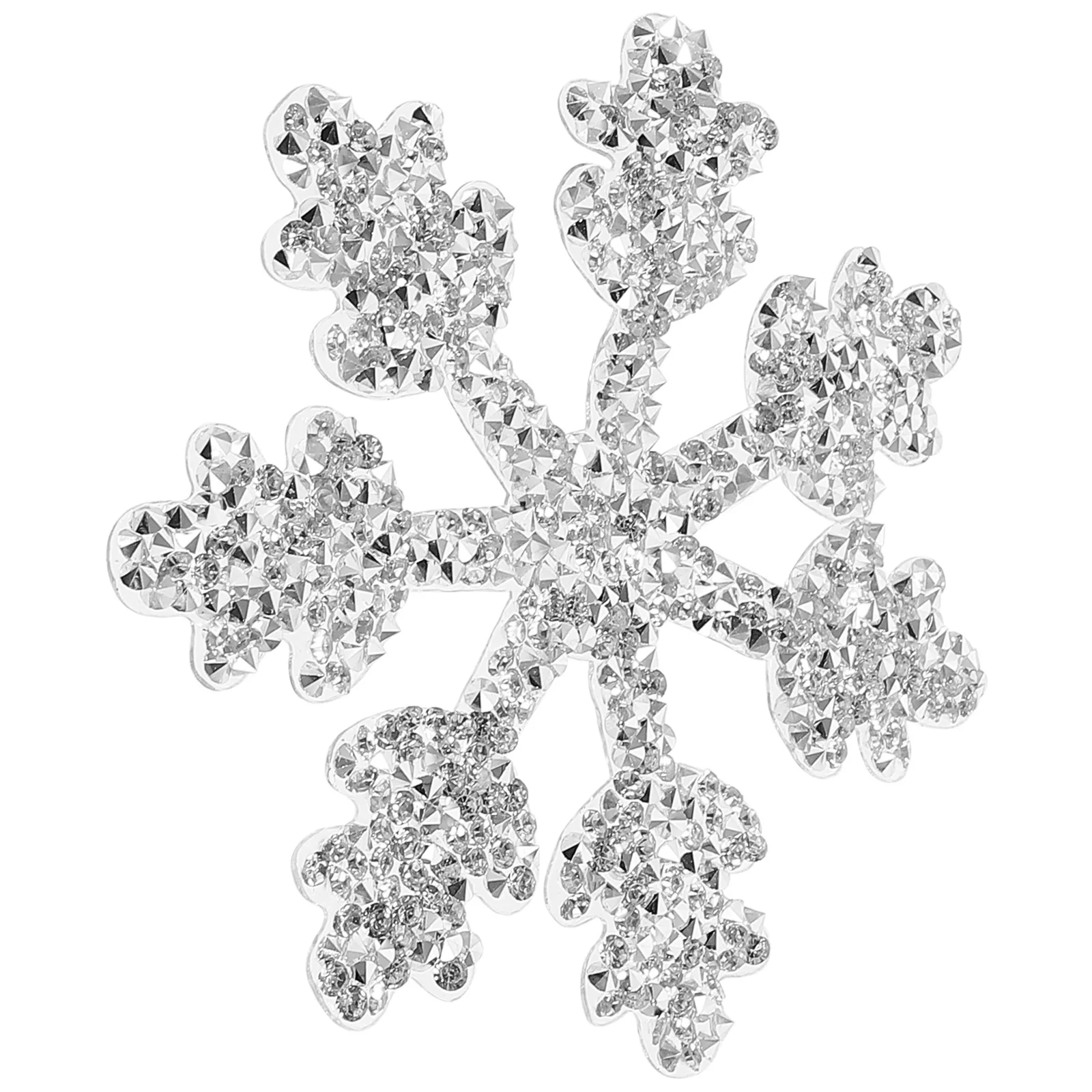 

Snowflake Shaped Clothes Patch Snowflake Pattern Iron on Coat Backpack Hat Decorative Delicate Wear Resistant Clothes Appliques
