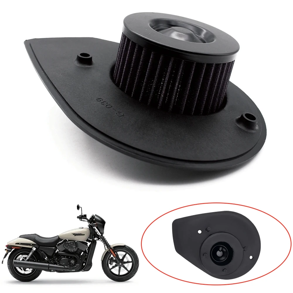 

Motorcycle High Flow Engine Air Filter Intake Cleaner Element For Harley Davidson Street 750 XG500 XG750 2015-2019