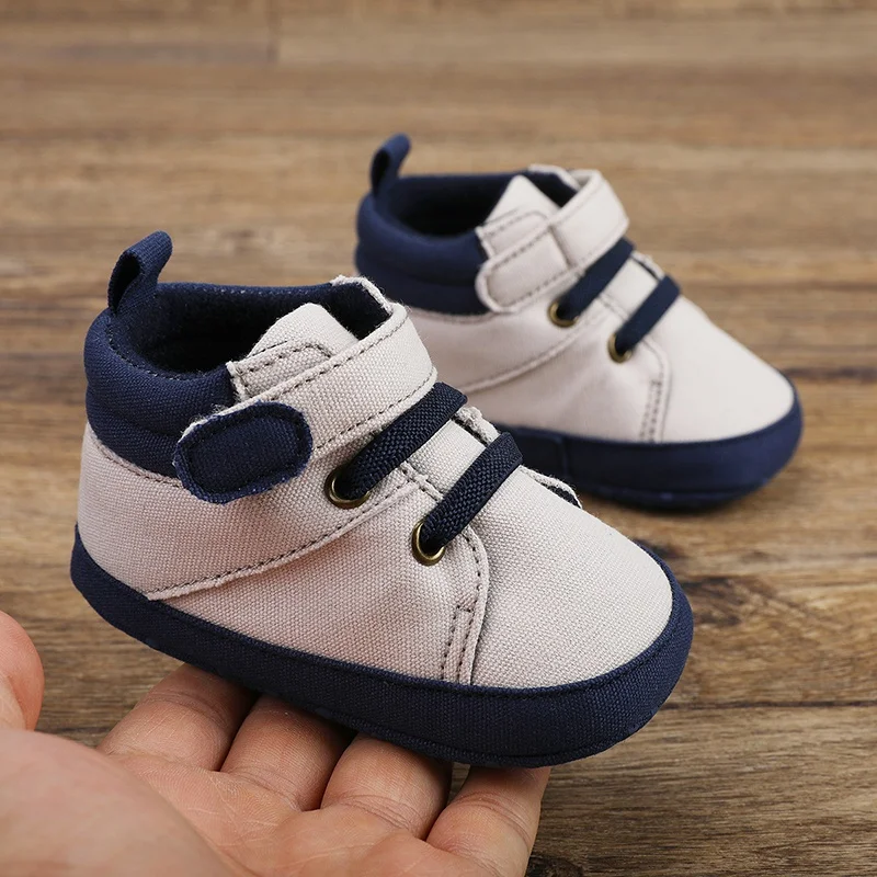 0-18m Babys chuhe Junge Neugeborene Kleinkind lässig weiche Baumwoll sohle Anti-Rutsch-First Walker kriechen rutsch feste Krippe Mokassins Schuhe