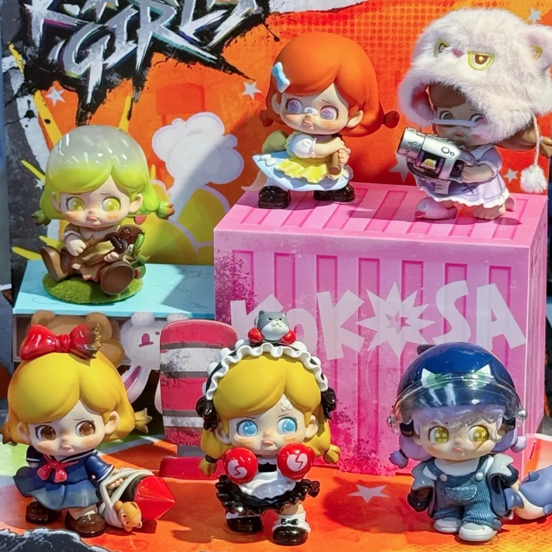 Nowa seria KOKOSA K.O.Girls Blind Box Mystery Box Caixa Caja Lalki Prezent Ozdoba na Biurko Figurki Anime Zabawki