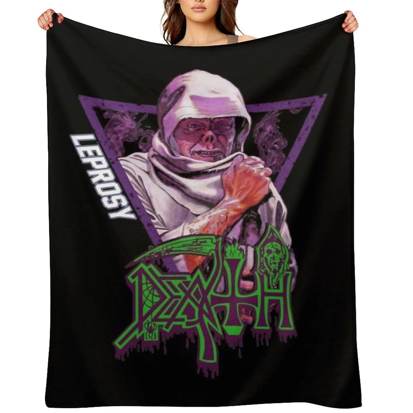 

Death Leprosy Throw Blanket christmas gifts Blankets For Bed warm winter halloween Blankets