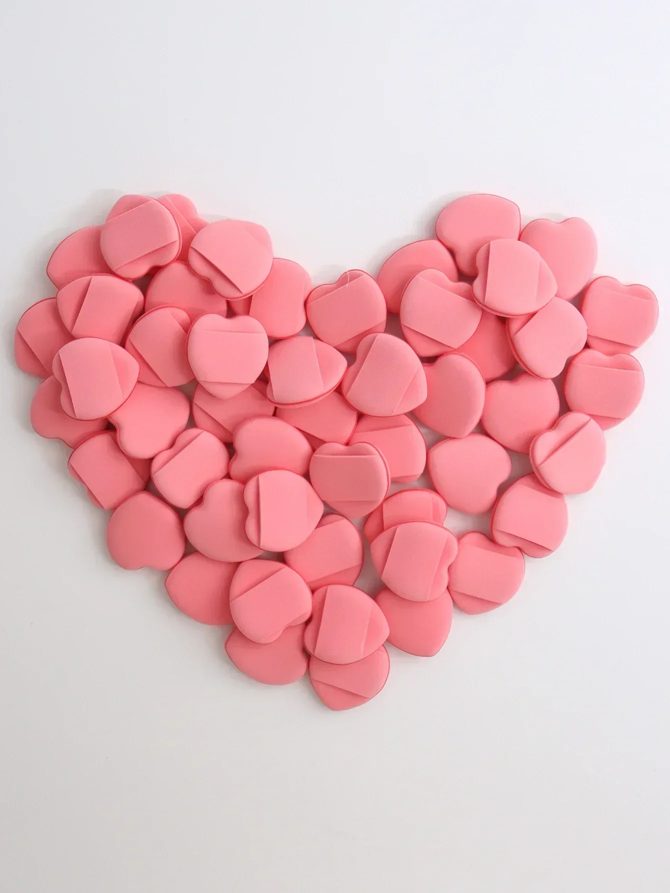 الجملة اللاتكس الحرة المختلطة نفخة 50pcs، إسفنجة إصبع صغيرة وسائد التجميل وسادة هوائية مسحوق نفخة لمكياج الأساس السائل