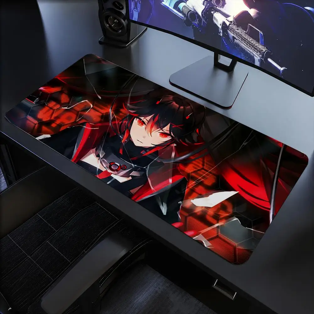 Punishing Gray Raven Mouse Pad Mouse Pad Anti-Slip Rubber Base Extended Desk Mat For Gamers Office Computer Accessories