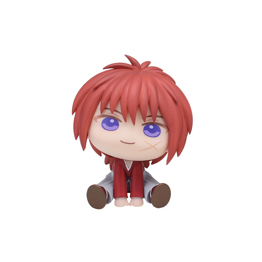 Original New SEGA QyuruMe Himura Kenshin & Shinomori Aoshi (Rurouni Kenshin) 60 mm Anime Figure Model Ornament Toys