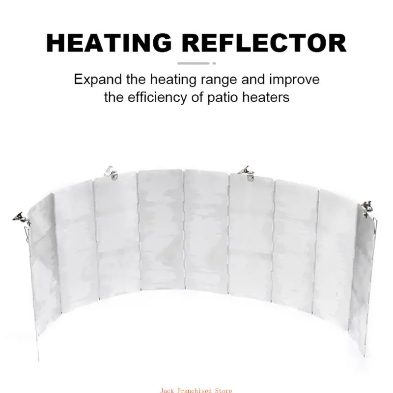 Heater Reflector Shield Heat Focusing Reflector for Round Natural Gas Propane Outdoor Patio Heaters Reflector Plate