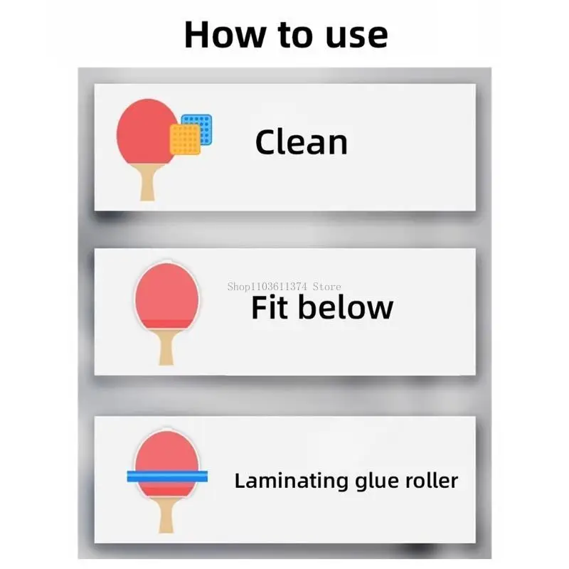 

10pcs Table Tennis Bat Clear Film Cover Double -Sidle Film Accessesies Accessesies Table Tennis Protector Film