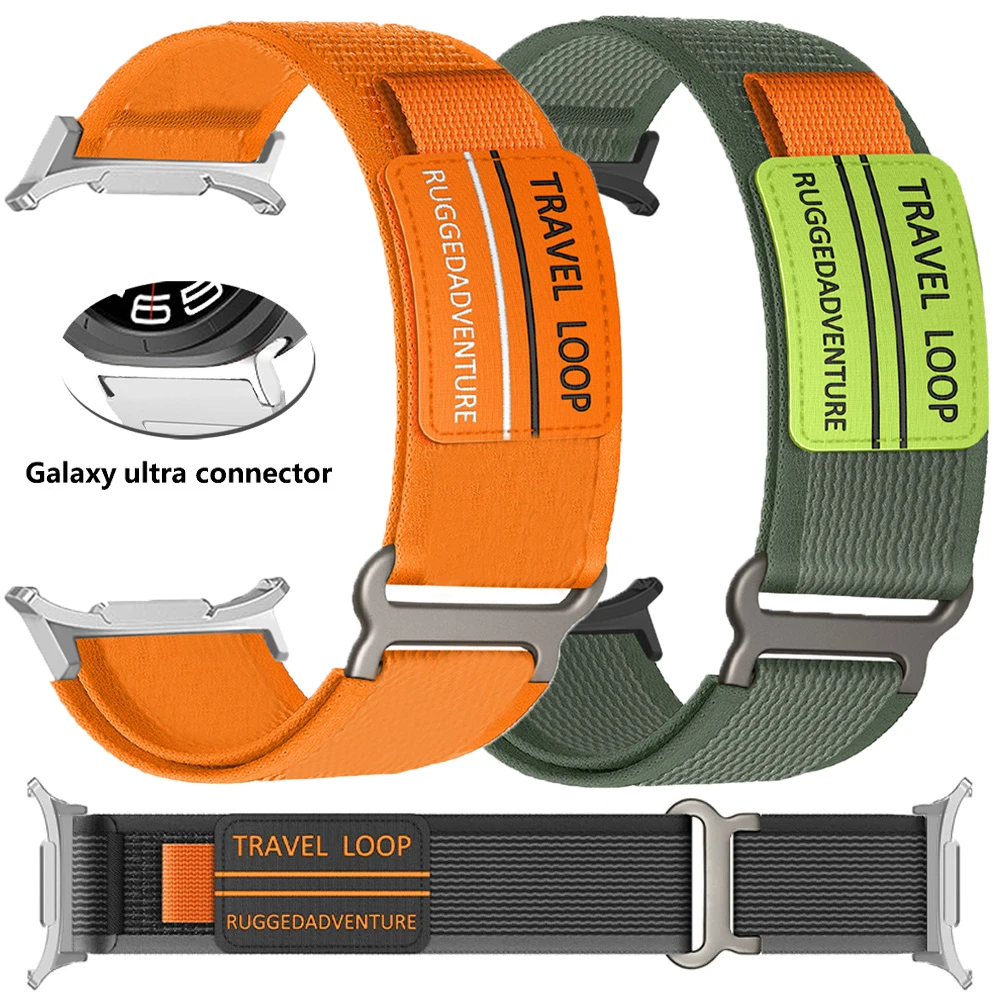 Nylon-Schlaufenarmband für Samsung Galaxy Watch Ultra2 2026 Reise-Schlaufenband Herren Sportarmband für Galaxy Ultra 47mm Nahtloses Armband Correa – Detail 7