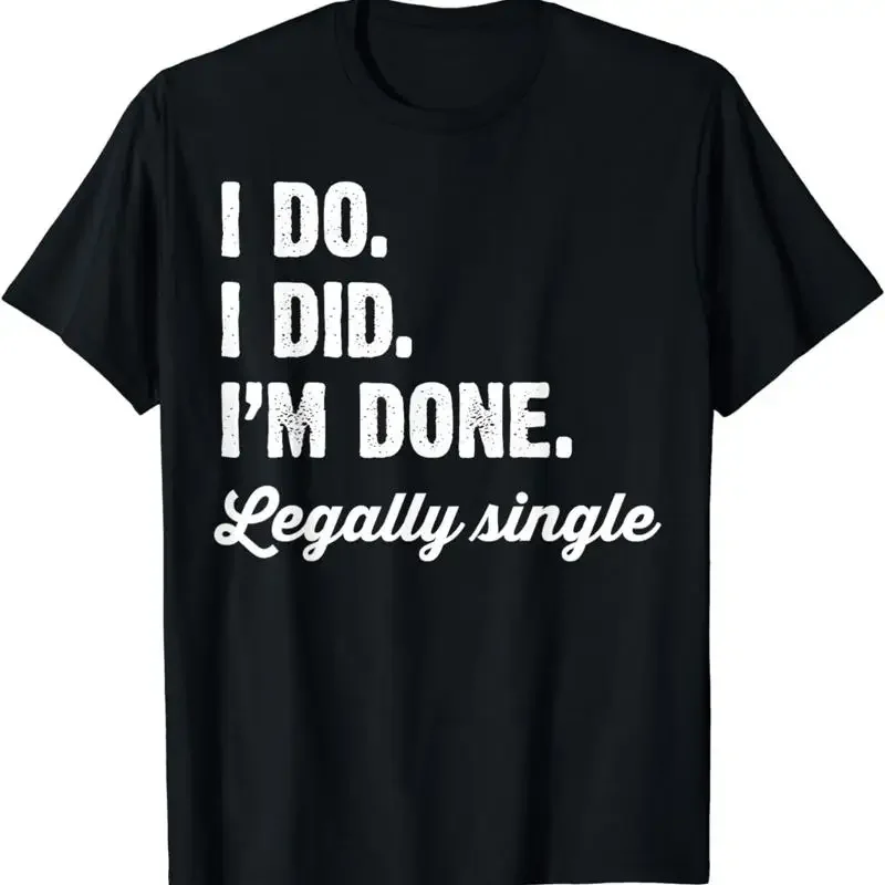 NEW Just Divorced Funny Divorce Party Celebration T Shirt S 3XL