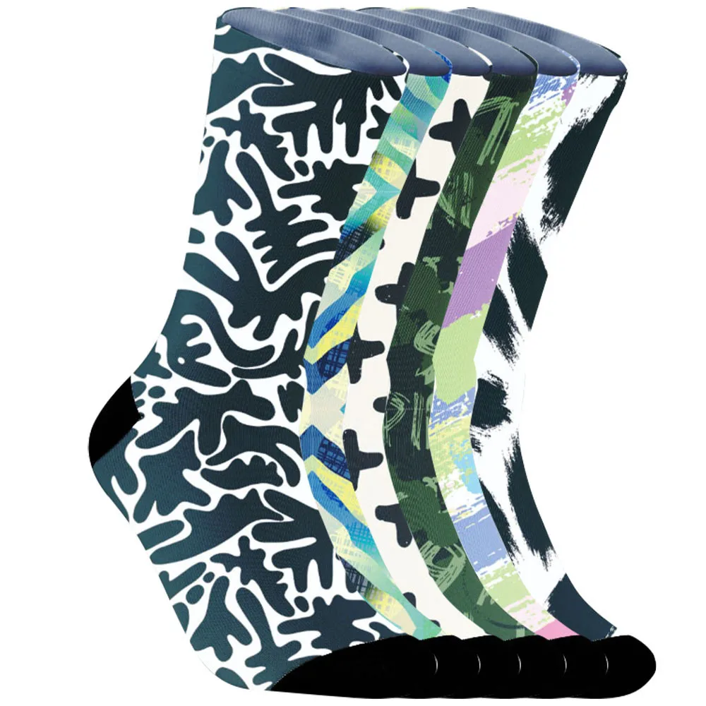 

2025 New Anti slip heel with breathable holes, stable and refreshing walking, recommended spray painted socks.