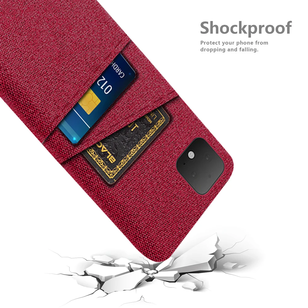 Cloth Case Pixel 4 XL Case Luxury Fabric Dual Card Phone Cover For Google Pixel 4 5 4A 5A 6A 6 7 Pro Pixel4 Pixel5 Pixel6 Pixel7