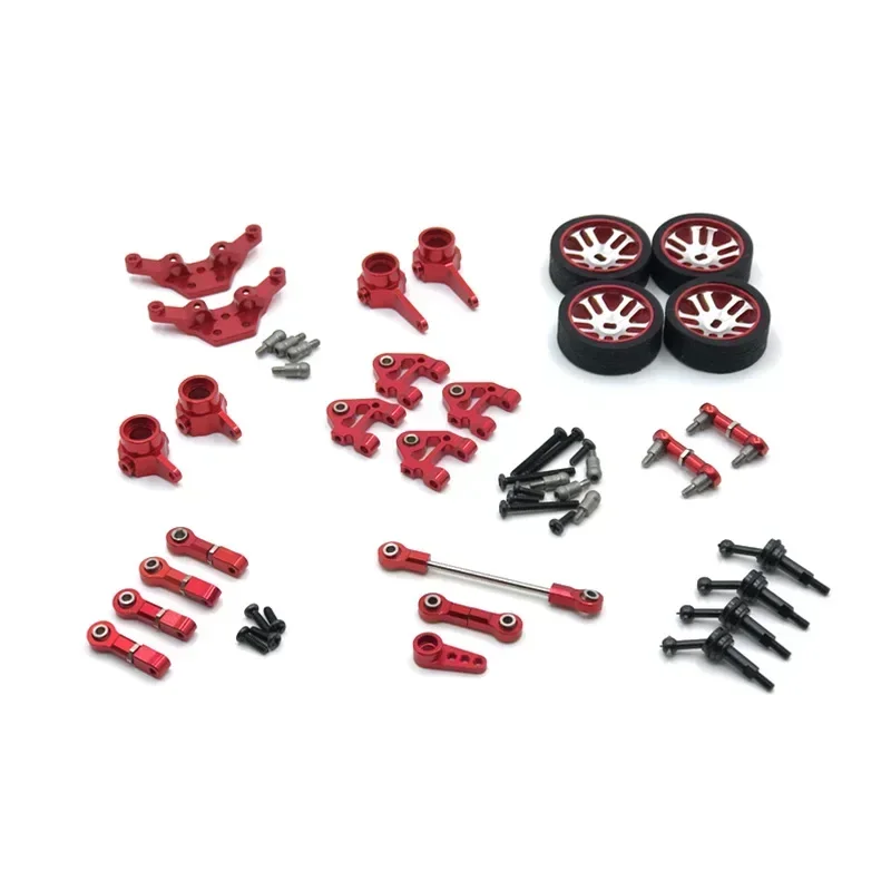 Wltoys 1/28 284131 K979 K989 K999 Remote Control Car Parts Metal Modification Kit Steering Linkage Servolinkage Servo Arm Wheel