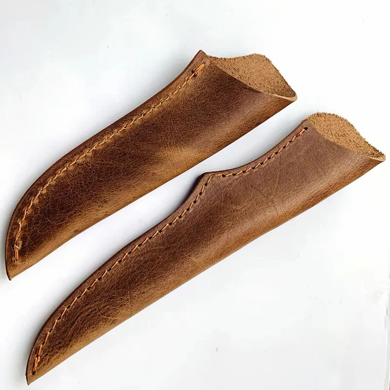 2 Sizes Small Straight Knife Cowhide Leather Sheath Scabbard Case Cover Universal Fruit Kitchen Chief Slicing Knives Pants Pouch