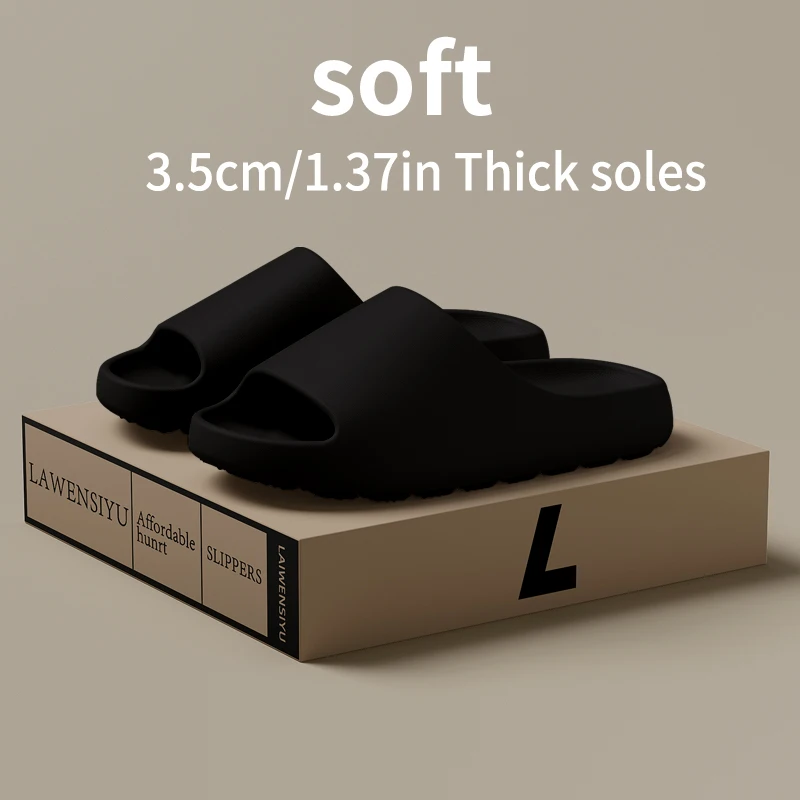 Coconut Slippers Women Fashion Sandals Non Slip Men Thick Shoes Couples Summer New Slides High Quality Lightweight EVA Bedroom