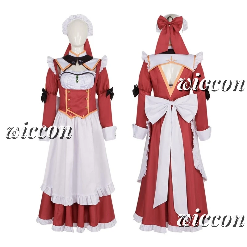 Perruque de Jeu d'Horreur Kimi YakMni Mebuku Zouo Mia, Costume de Cosplay, Robe Lolita de ixd'Halloween, Ensemble pour Femme