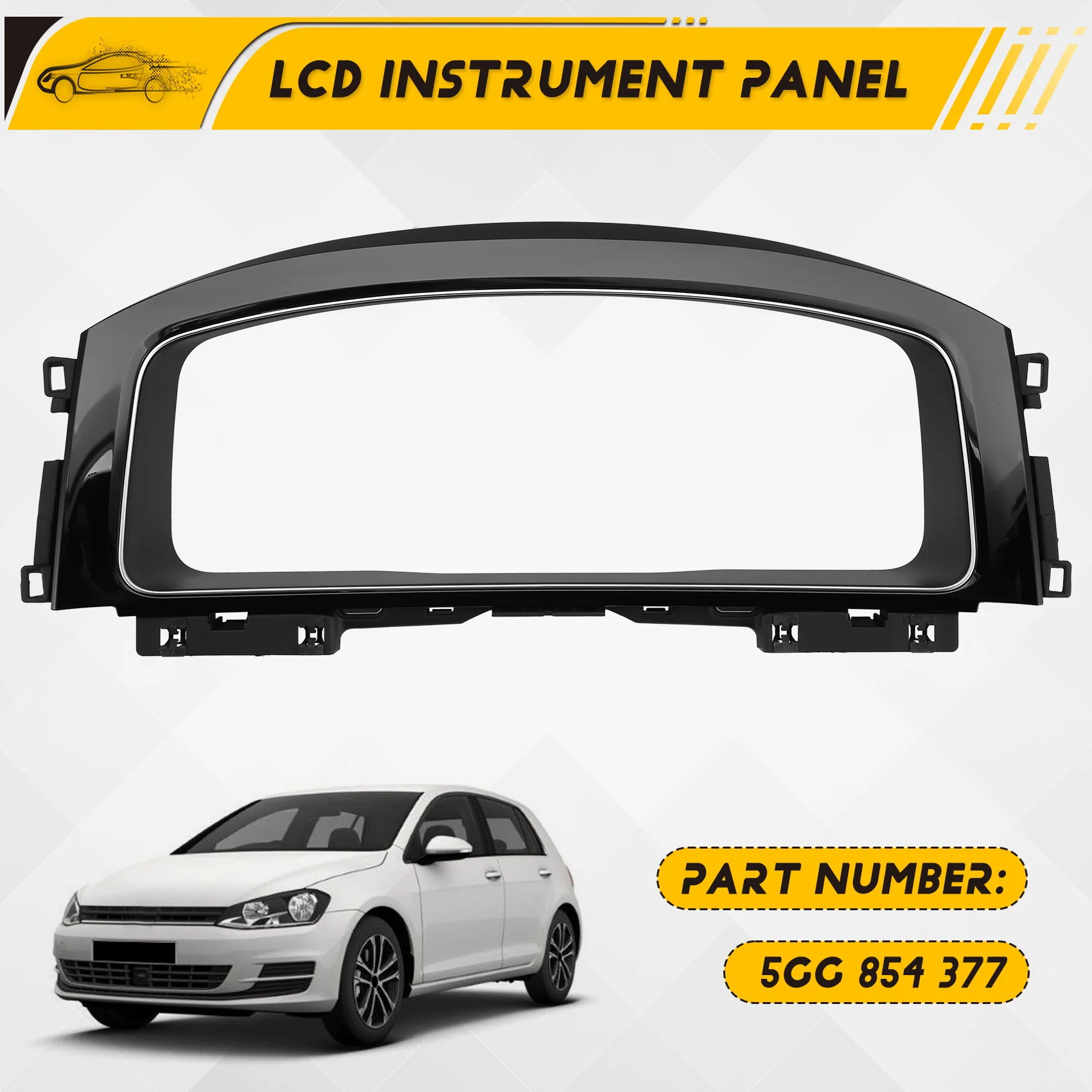 For VW Golf 7 MK7 Car Virtual Cockpit LCD Instrument Panel Decorative Frame 5GG 854 377 5GG854377-ABQA