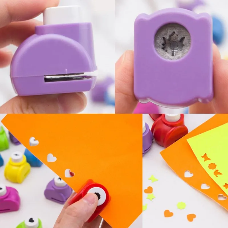 1PC Craft Hole Punch Shapes Scrapbook Punches for Kids Tag Stamp Card Crafts Printing DIY Flower Paper Mini Cutter Hole Puncher