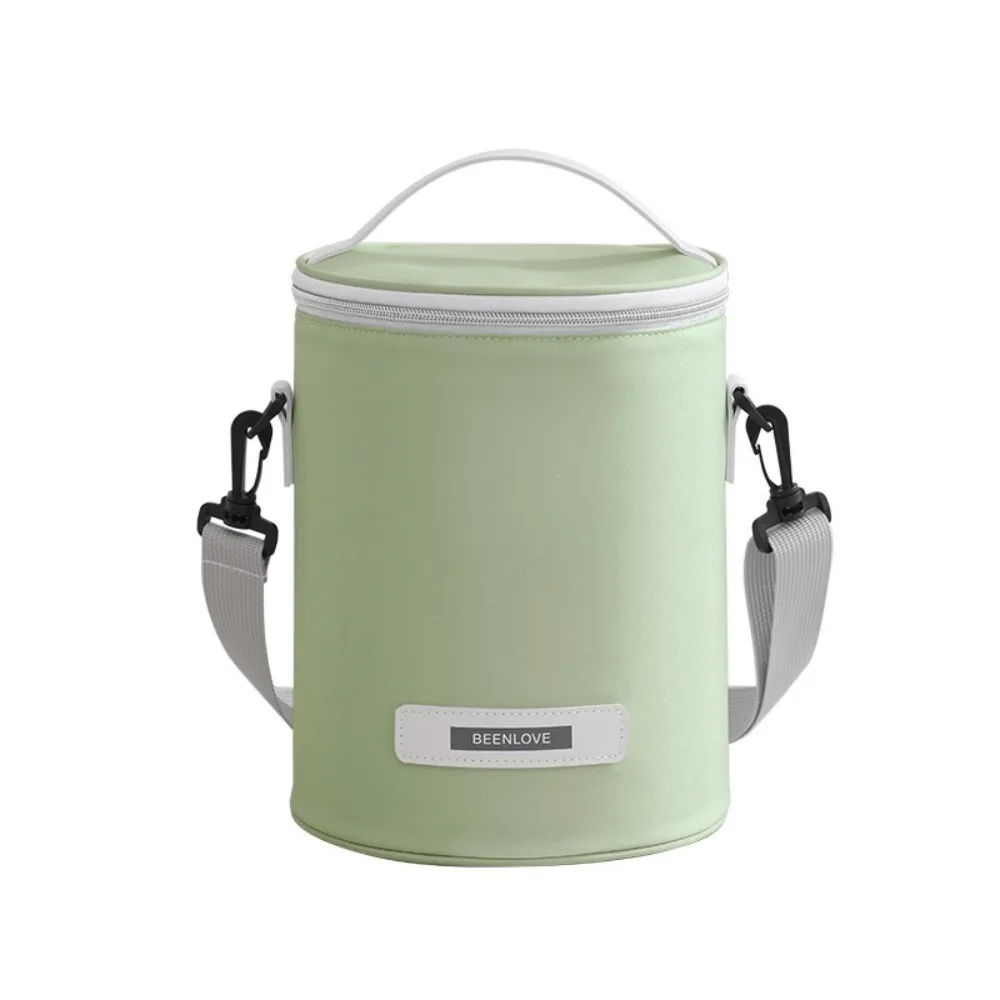 

with Thickened Aluminum Foil Cylinder Lunch Bag Waterproof Handheld Office Lunch Tote Large Capacity Insulated