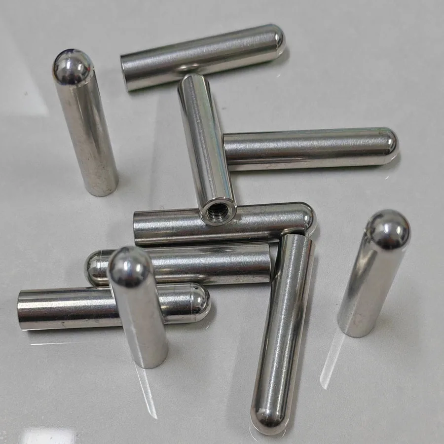 GB120 Standard 304 Stainless Steel Locating Dowel, M2-M6 Internal Thread Cylindrical Pin Internal Tooth Positioning Pin