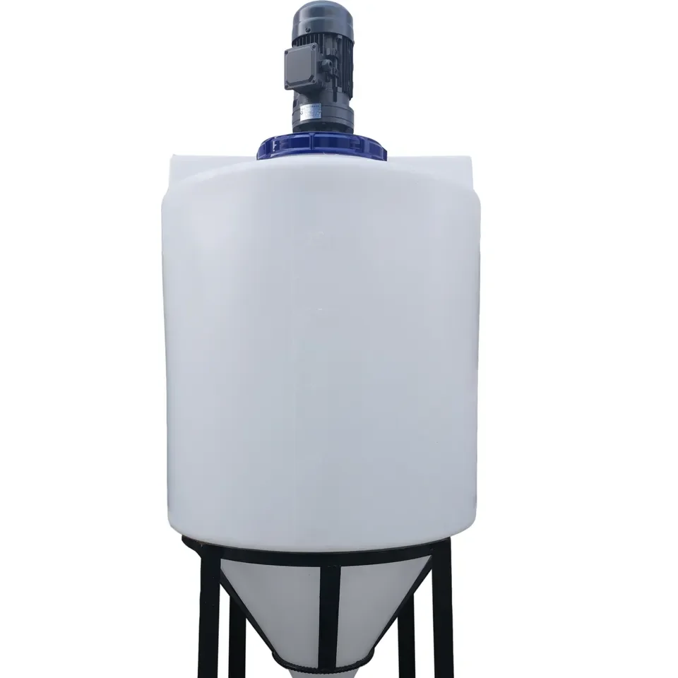 High Quality PE Plastic Mixing Tank with Agitator for Detergent Powder Chemical Processing Anti-Acid Alkali Industrial Equipment