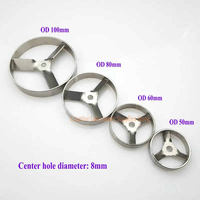 1 piece OD 50/60/80/100mm stainless steel Turbine Type Stirrer  Blade or 1 piece  Dispersing Stirring Rod，stirring Shaft