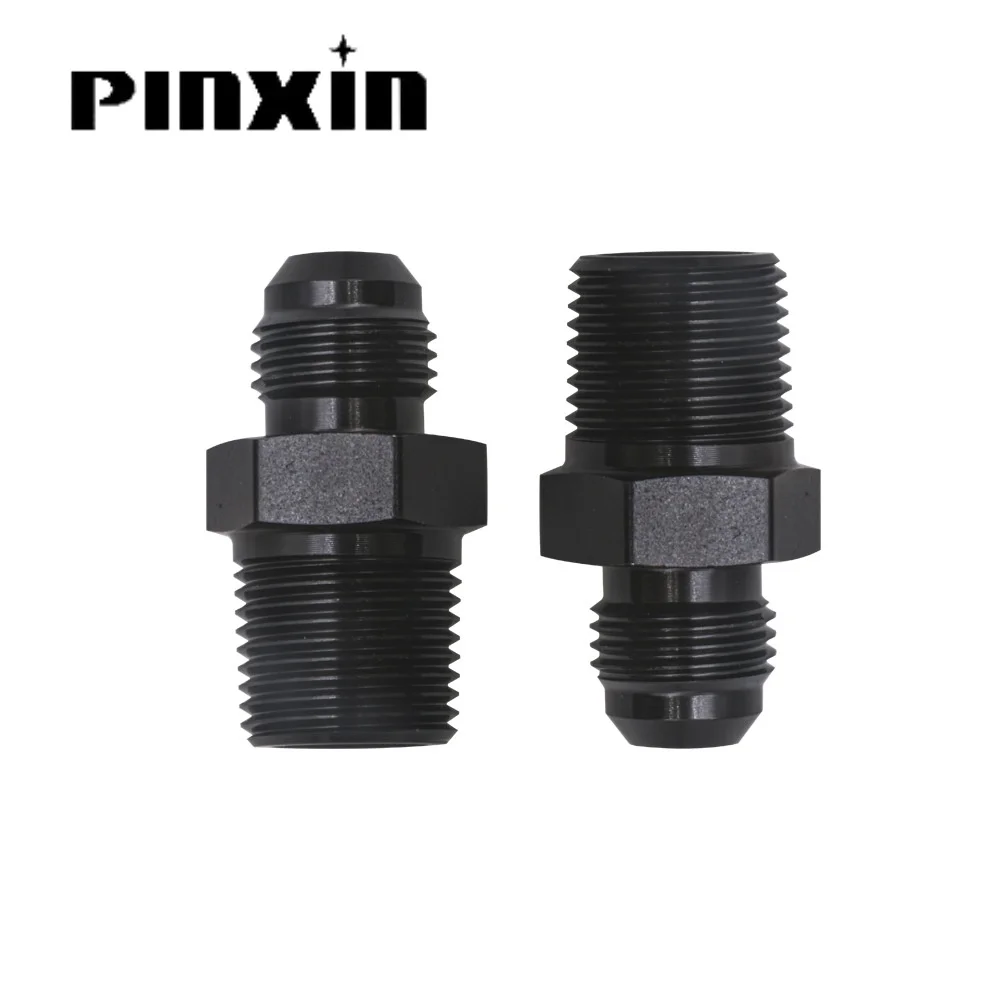 Oil-cooled AN4 AN6 AN8 AN10 AN12 To 1/8 1/4 3/8 1/2 3/4 NPT  Adapter Universal Straight Fuel Hose Adapter Pipe Thread Fitting